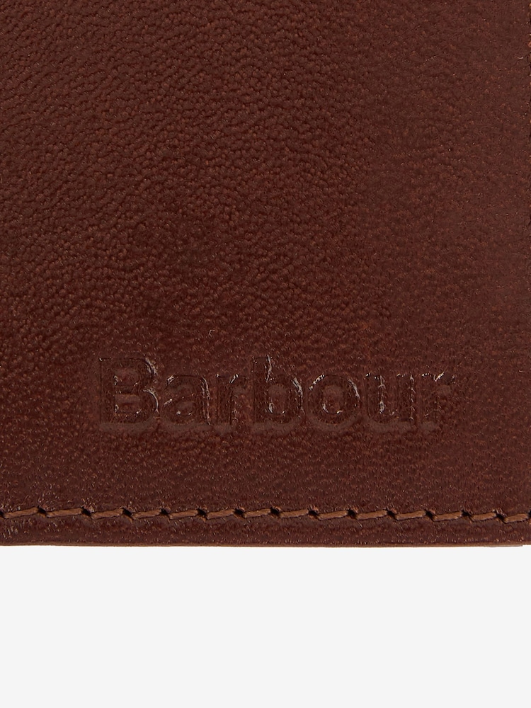 Barbour® Brown Colwell Leather Billfold Wallet - Image 5 of 5