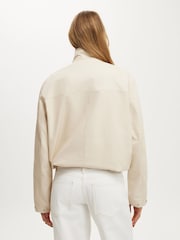 Cotton On Natural Arlo Funnel Neck Jacket - Image 3 of 4