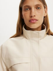 Cotton On Natural Arlo Funnel Neck Jacket - Image 4 of 4
