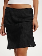 Cotton On Black Layla Midi Slip Skirt - Image 3 of 5