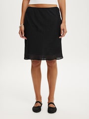 Cotton On Black Layla Midi Slip Skirt - Image 4 of 5