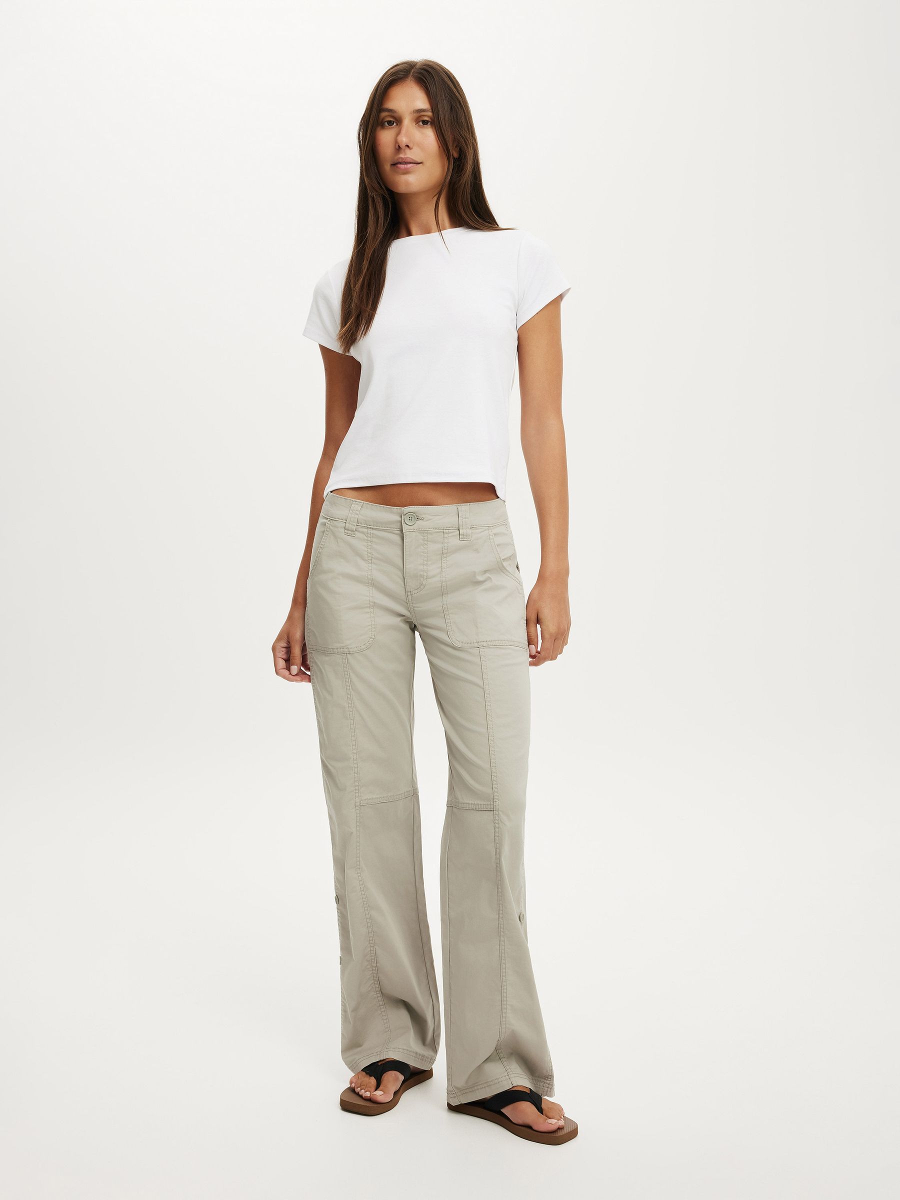 US SLACKS WOMAN’S UTILITY Buy Cotton On Grey Lexi Low Rise Utility Trousers from Next USA