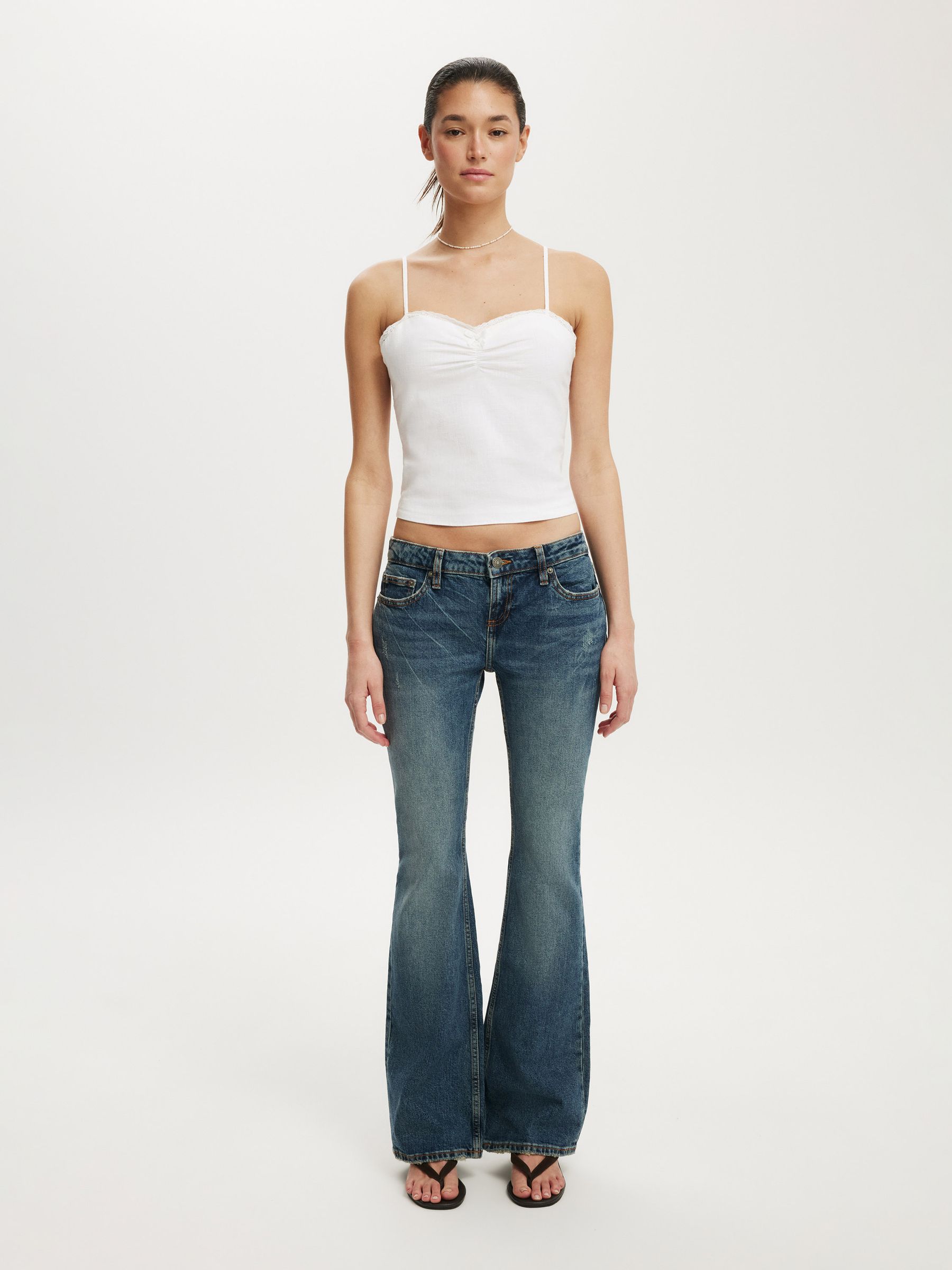 Buy Cotton On White Bow Cotton Camisole from Next Romania