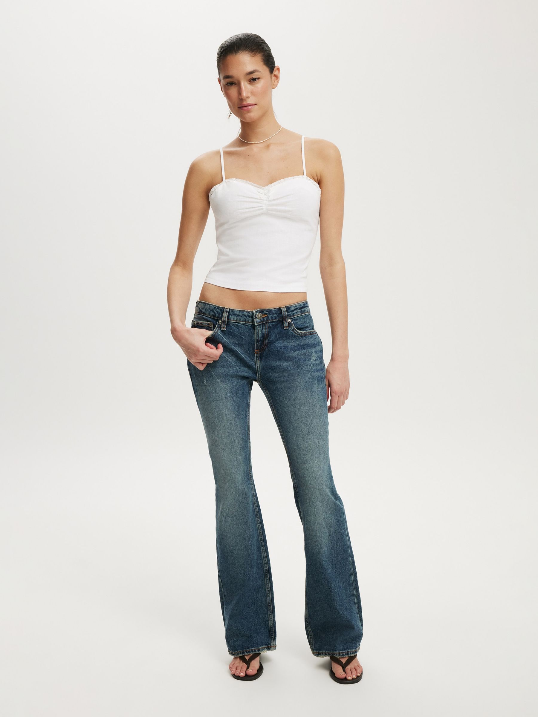 Buy Cotton On White Bow Cotton Camisole from Next Romania