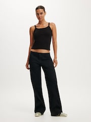 Cotton On Black Lexi Low Rise Utility Trousers - Image 1 of 5