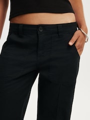 Cotton On Black Lexi Low Rise Utility Trousers - Image 5 of 5