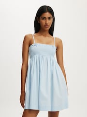 Cotton On Blue Eliza Babydoll Dress - Image 1 of 4