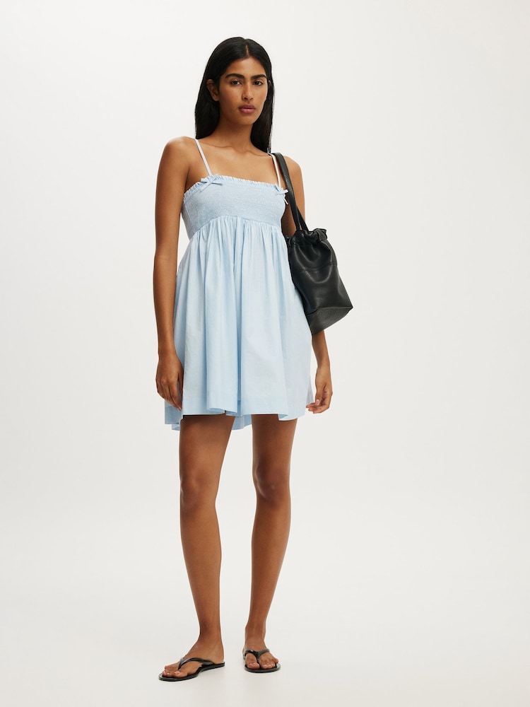 Cotton On Blue Eliza Babydoll Dress - Image 2 of 4 Cotton On Blue Eliza Babydoll Dress - Image 2 of 4