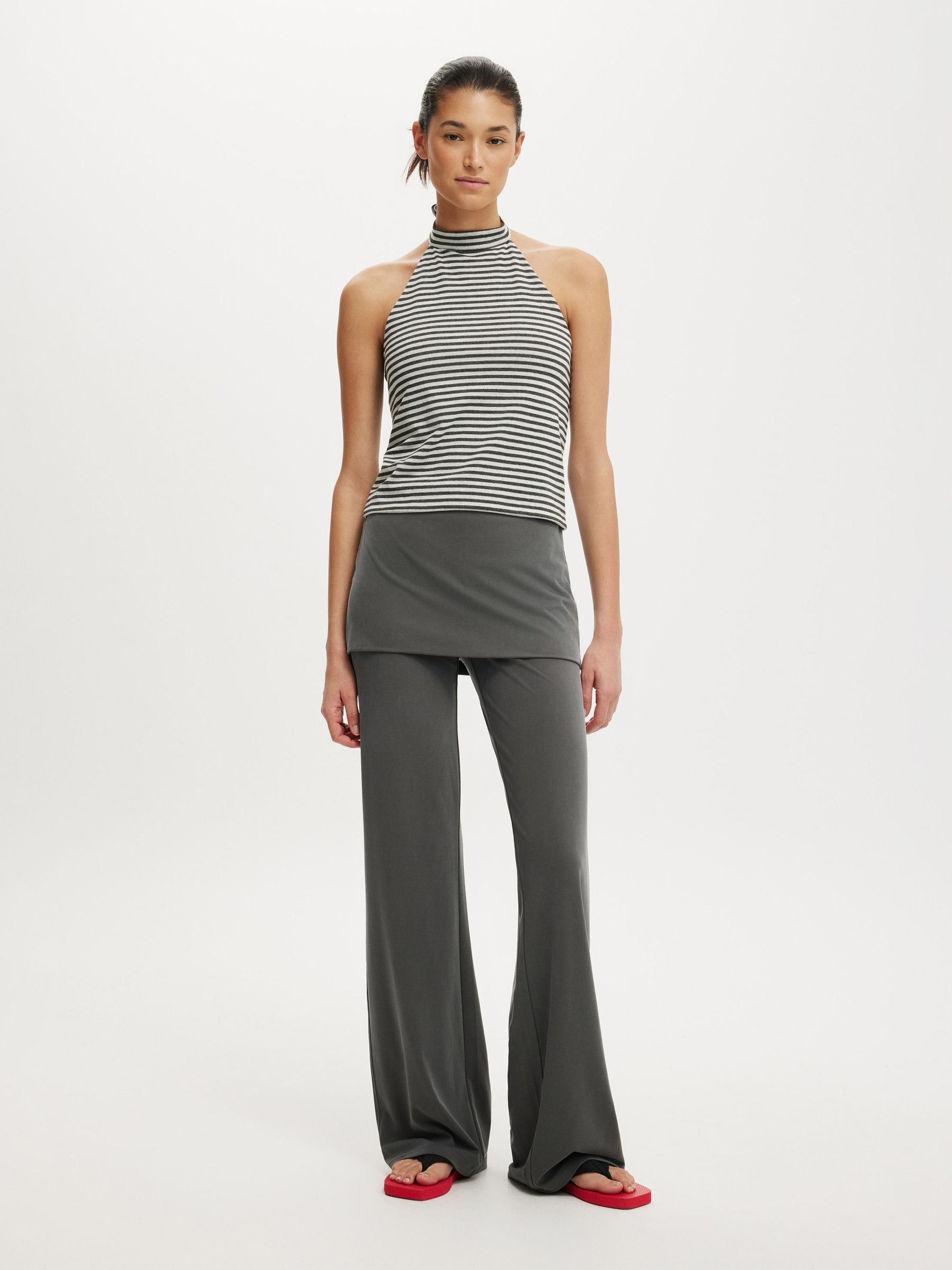 Buy Cotton On Grey Honey Over Skirt Trousers from Next USA