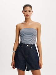 Cotton On Blue High 90 S Denim Shorts - Image 1 of 8