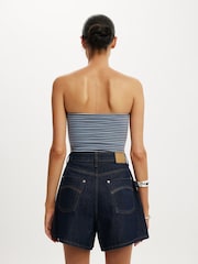 Cotton On Blue High 90 S Denim Shorts - Image 2 of 8