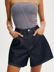 Cotton On Blue High 90 S Denim Shorts - Image 3 of 8