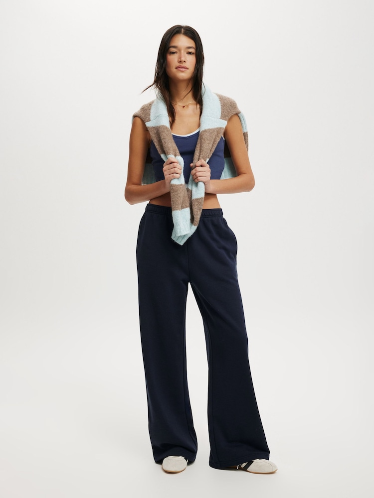 أزرق - Cotton On Wide Leg Sweatpants - Image 1 of 5