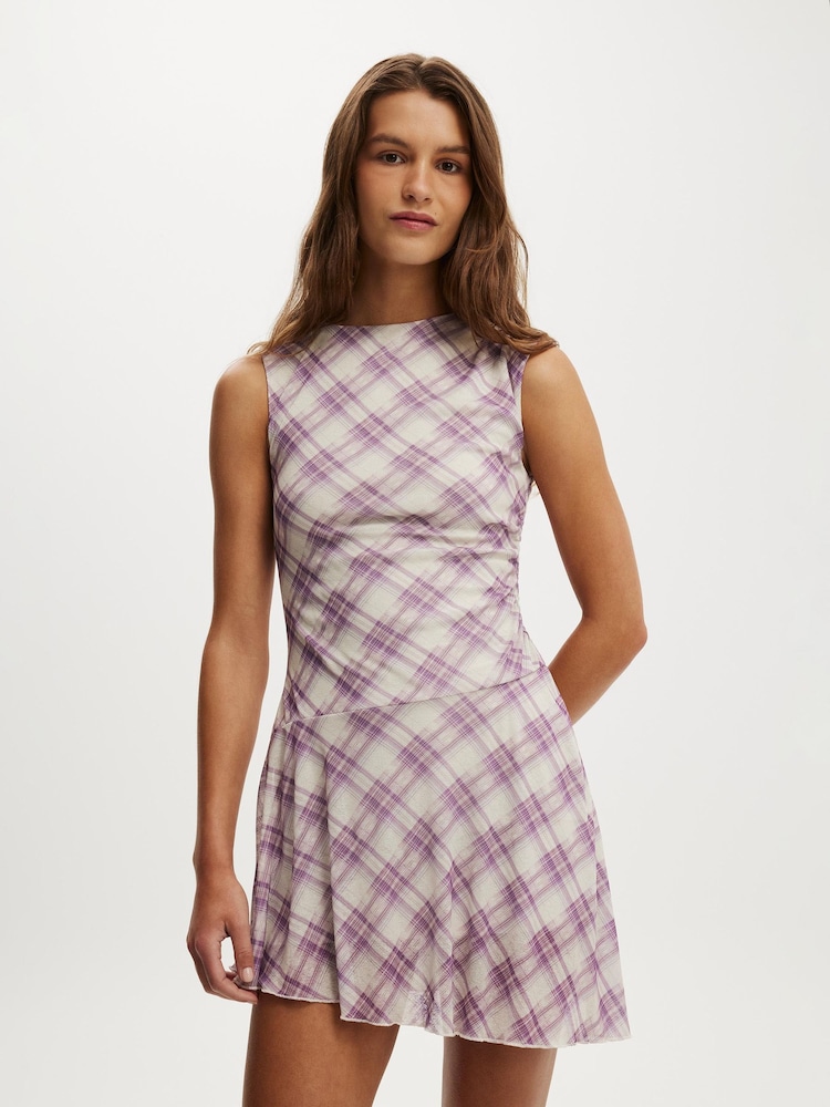 Cotton On Purple Molly Mini Dress - Image 1 of 4
