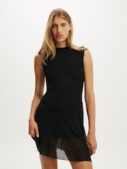 Cotton On Black Molly Mini Dress - Image 1 of 4
