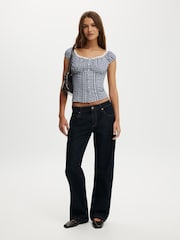 Azul - Cotton On Jamie Off Shoulder Top - Imagen 1 de 4