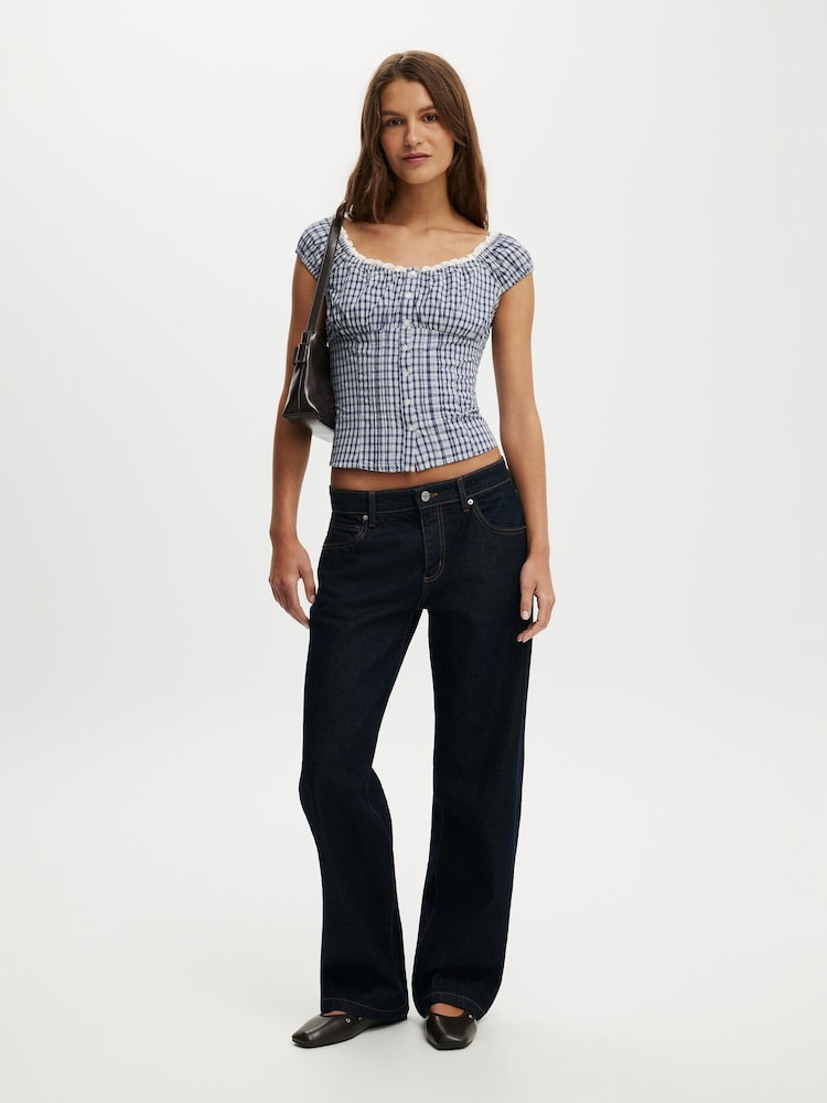 Azul - Cotton On Jamie Off Shoulder Top - Imagen 1 de 4 Azul - Cotton On Jamie Off Shoulder Top - Imagen 1 de 4