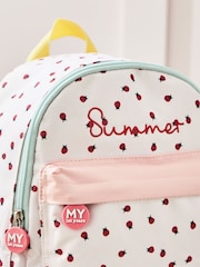 Personalised Ladybird Mini Compartment Backpack by My 1st Years - Image 3 of 5