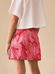 Pink/Red Lobster Tie Detail Skirt (3-16yrs) - Image 3 of 3