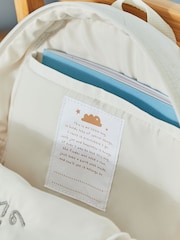 Personalised Colour Block Quilted Medium Backpack by My 1st Years - Image 2 of 3