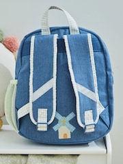 Personalised Tractor Denim Medium Character Backpack by My 1st Years - Image 2 of 5