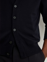 Reiss Ashcroft Merino Wool V-Neck Cardigan - Slika 3 od 7