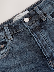 Dark Blue Stovepipe Straight Leg Jeans - Image 3 of 5