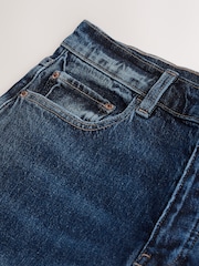 Dark Blue Stovepipe Straight Leg Jeans - Image 4 of 5