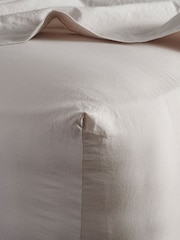 Bedfolk Clay Relaxed Cotton Deep Fitted Sheet - Image 2 of 4