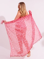 Розовый - Seaspray Crete Pareo Cover-Up - Изображение 4 7