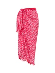 Розовый - Seaspray Crete Pareo Cover-Up - Изображение 7 7