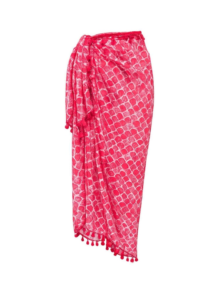 Розовый - Seaspray Crete Pareo Cover-Up - Изображение 7 7