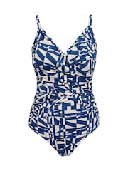 Seaspray Blue Jaipur Double Draped Swimsuit - Image 8 of 8