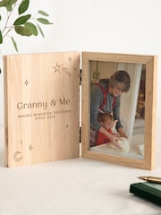 Shooting Star Personalised Wooden Photo Frame by No Ordinary Gift - Image 1 of 1