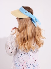 أزرق - قبعة كاب مفتوحة من تشكيلة Charlotte من Seaspray - Image 3 of 5