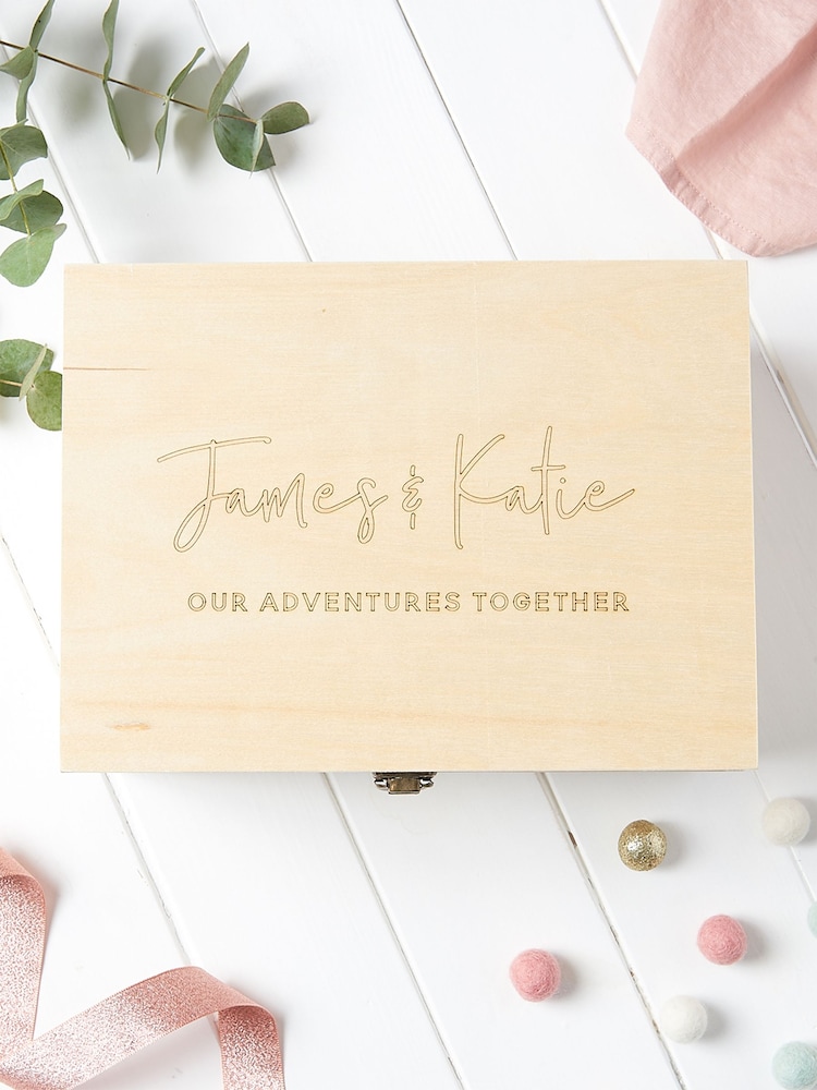 Personalised Couples Wedding Box by No Ordinary Gift - Image 1 of 2