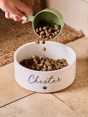 Personalised Paw Print Pet Bowl by No Ordinary Gift - Image 1 of 2