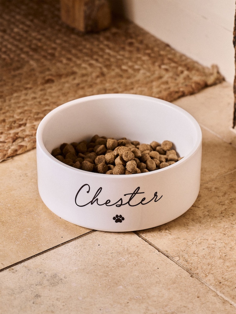 Personalised Paw Print Pet Bowl by No Ordinary Gift - Image 2 of 2