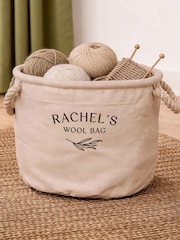 Personalised Canvas Storage Basket by No Ordinary Gift - Image 2 of 2