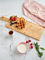 Personalised Birth Flower Serving Board by No Ordinary Gift - Image 1 of 1