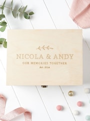 Personalised Anniversary Keepsake Box by No Ordinary Gift - Image 1 of 2