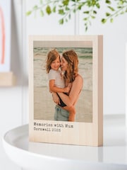 Mother's Day Wooden Photo Block by No Ordinary Gift - Image 1 of 2