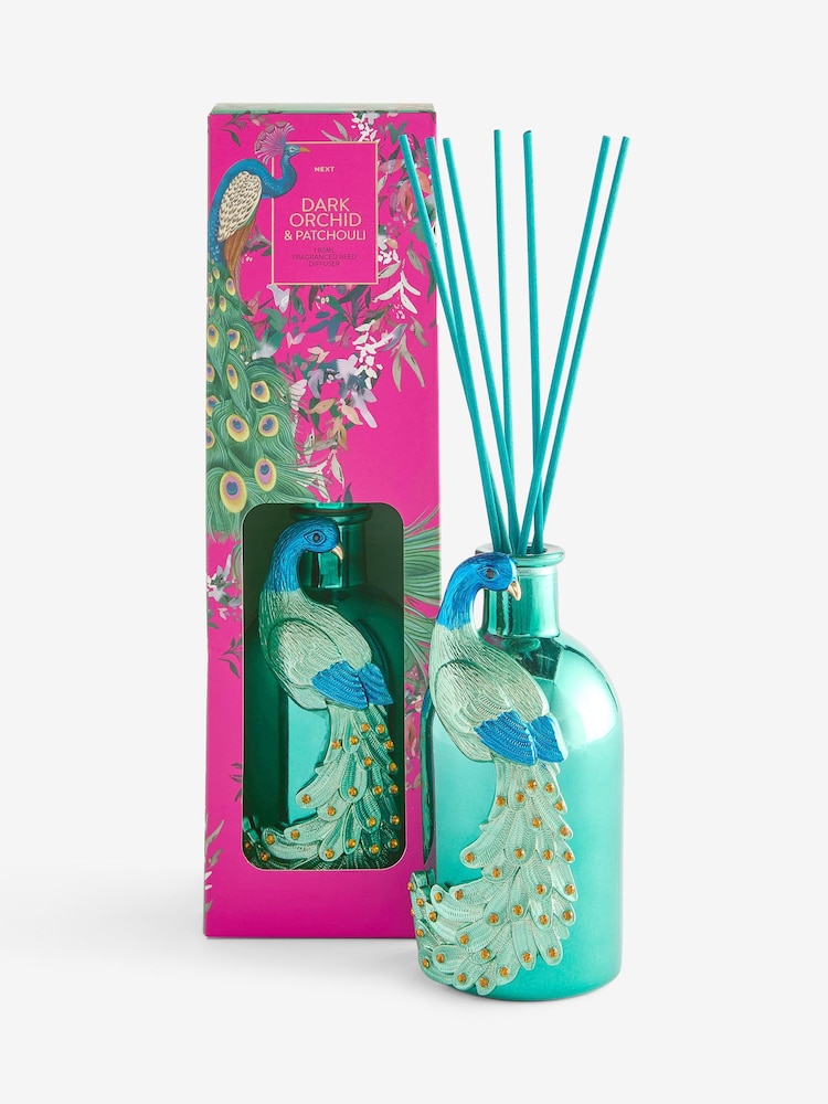 Dark Orchid and Patchouli Peacock 180ml Novelty Diffuser - Image 3 of 3 Dark Orchid and Patchouli Peacock 180ml Novelty Diffuser - Image 3 of 3