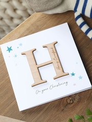 Large Initial Christening Card by No Ordinary Gift - Image 1 of 2