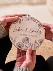 Personalised Our Happy Place Hoop by No Ordinary Gift - Image 1 of 1