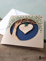 Wooden Anniversary Hanging Heart Tree Keepsake Card by No Ordinary Gift - Image 2 of 2