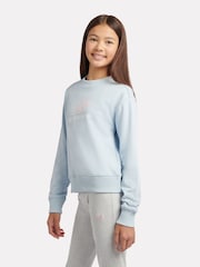 New Balance Blue FT Stacked Logo Crew Neck Sweat Top - Image 2 of 8
