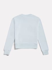 New Balance Blue FT Stacked Logo Crew Neck Sweat Top - Image 7 of 8