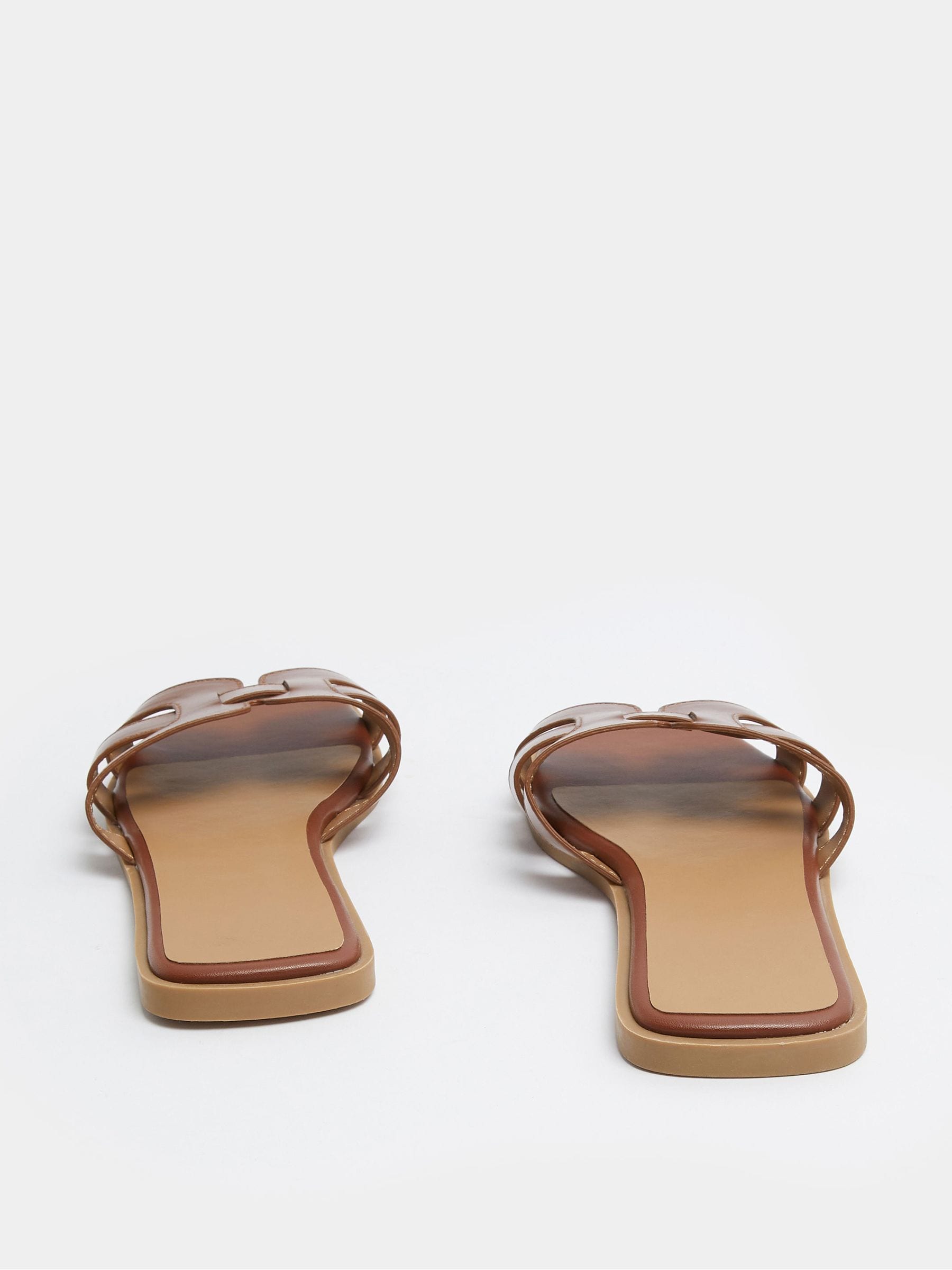 Buy Yours Curve Dark Brown Wide Fit Cut Out Mule Sandals from Next USA