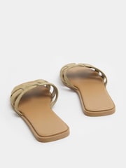 Grön - Yours Curve Utskurna Mule Sandaler - Bild 4 av 5